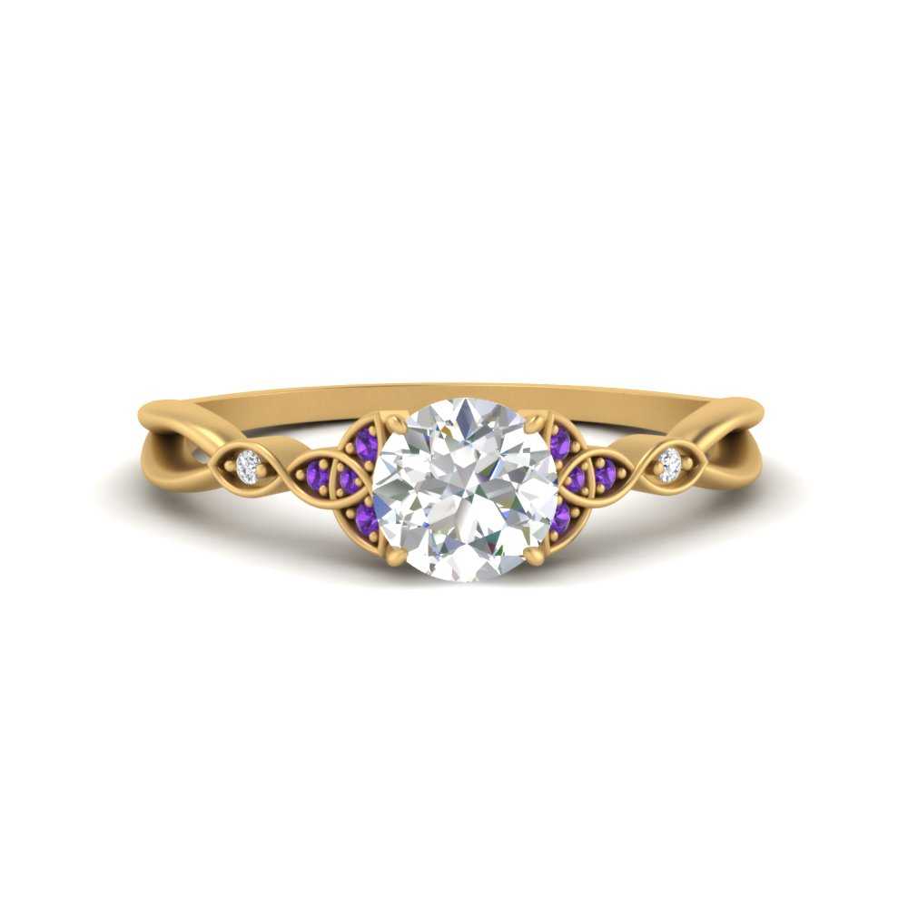 vintage-irish-knot-round-diamond-engagement-ring-with-purple-topaz-in-yellow-gold-FD124181RORGVITO-NL-YG.jpg