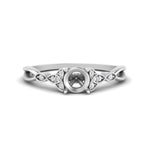 Load image into Gallery viewer, vintage-irish-knot-semi-mount-diamond-engagement-ring-in-white-gold-FD124181SMR-NL-WG.jpg

