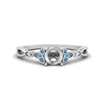 Load image into Gallery viewer, vintage-irish-knot-semi-mount-diamond-engagement-ring-with-blue-topaz-in-white-gold-FD124181SMRGICBLTO-NL-WG.jpg
