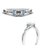 Load image into Gallery viewer, vintage-irish-knot-semi-mount-diamond-engagement-ring-with-blue-topaz-in-white-gold-FD124181SMRGICBLTO-NL-WG.jpg
