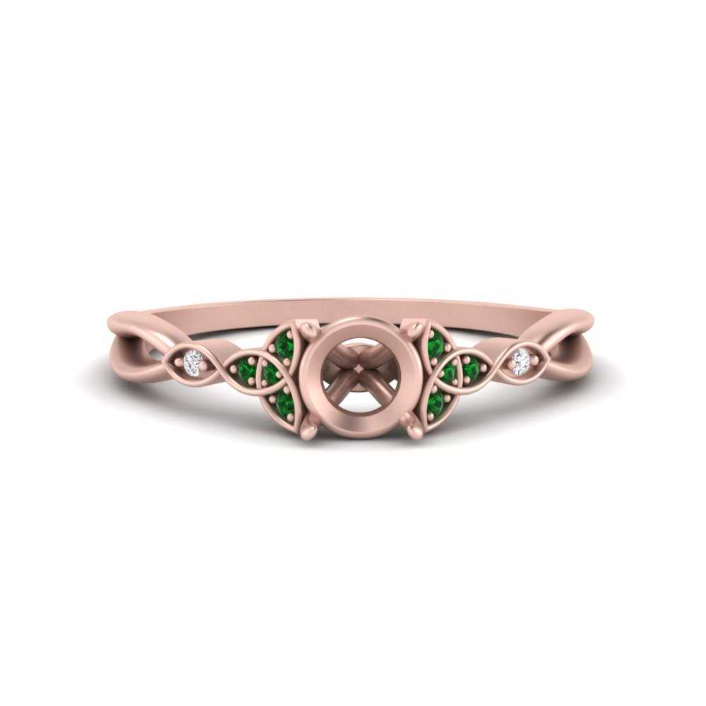 vintage-irish-knot-semi-mount-diamond-engagement-ring-with-emerald-in-rose-gold-FD124181SMRGEMGR-NL-RG.jpg