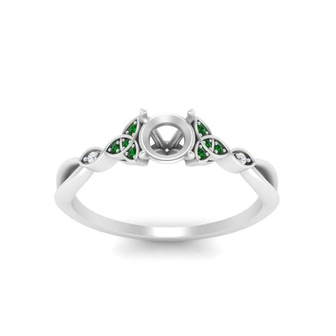 vintage-irish-knot-semi-mount-diamond-engagement-ring-with-emerald-in-white-gold-FD124181SMRGEMGR-NL-WG.jpg