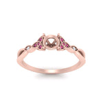 Load image into Gallery viewer, vintage-irish-knot-semi-mount-diamond-engagement-ring-with-pink-sapphire-in-rose-gold-FD124181SMRGSADRPI-NL-RG.jpg
