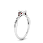 Load image into Gallery viewer, vintage-irish-knot-semi-mount-diamond-engagement-ring-with-ruby-in-white-gold-FD124181SMRGRUDR-NL-WG.jpg
