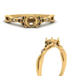 Load image into Gallery viewer, vintage-irish-knot-semi-mount-engagement-ring-with-black-diamond-in-yellow-gold-FD124181SMRGBLACK-NL-YG.jpg
