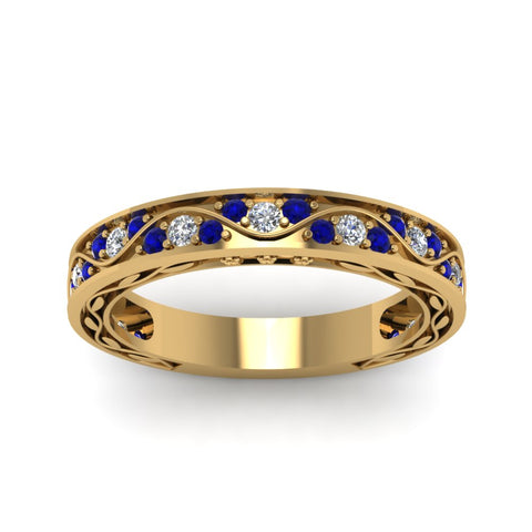 vintage-looking-pave-diamond-wedding-ring-for-women-with-blue-sapphire-in-yellow-gold-FDENS3543BGSABLANGLE5-NL-YG
