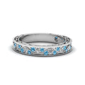 Thumbnail 190 - vintage-looking-pave-diamond-wedding-ring-for-women-with-ice-blue-topaz-in-950-Platinum-FDENS3543BGICBLTO-NL-WG
