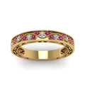 Thumbnail 88 - vintage-looking-pave-diamond-wedding-ring-for-women-with-pink-sapphire-in-yellow-gold-FDENS3543BGSADRPIANGLE5-NL-YG