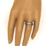 Load image into Gallery viewer, vintage-looking-pave-diamond-wedding-ring-for-women-with-ruby-in-950-Platinum-FDENS3543BGRUDRHAND-NL-WG
