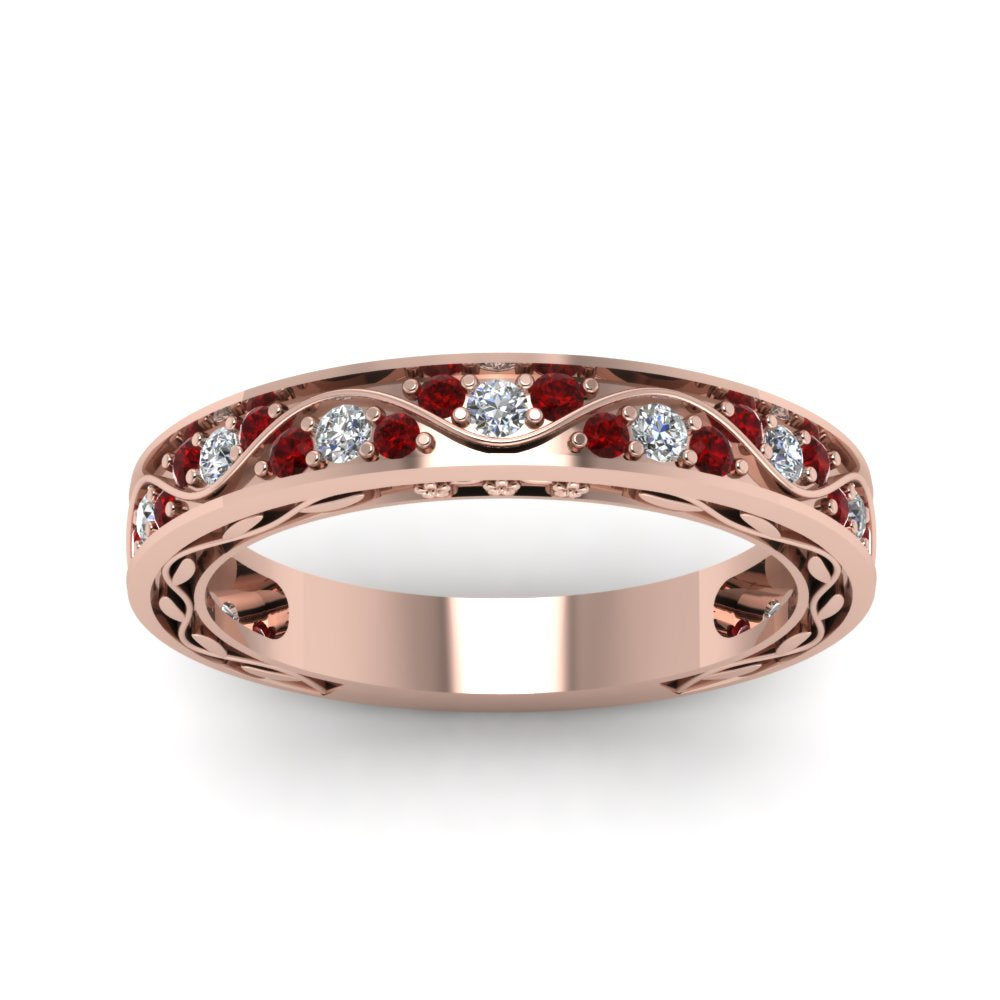 vintage-looking-pave-diamond-wedding-ring-for-women-with-ruby-in-rose-gold-FDENS3543BGRUDRANGLE5-NL-RG