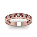 Thumbnail 69 - vintage-looking-pave-diamond-wedding-ring-for-women-with-ruby-in-rose-gold-FDENS3543BGRUDRANGLE5-NL-RG