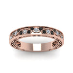 Load image into Gallery viewer, vintage-looking-pave-wedding-ring-for-women-with-black-diamond-in-rose-gold-FDENS3543BGBLACKANGLE5-NL-RG
