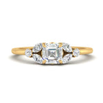 Load image into Gallery viewer, vintage-marquise-and-round-engagement-asscher-ring-in-yellow-gold-FDENR635ASR-NL-YG.jpg?v=1765947989