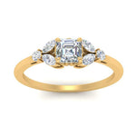 Load image into Gallery viewer, vintage-marquise-and-round-engagement-asscher-ring-in-yellow-gold-FDENR635ASRANGLE5-NL-YG.jpg?v=1765947988