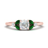 Load image into Gallery viewer, vintage-marquise-and-round-engagement-asscher-ring-with-emerald-in-rose-gold-FDENR635ASRGEMGR-NL-RG.jpg?v=1765947988