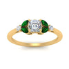 Load image into Gallery viewer, vintage-marquise-and-round-engagement-asscher-ring-with-emerald-in-yellow-gold-FDENR635ASRGEMGRANGLE5-NL-YG.jpg?v=1765947988