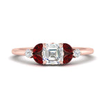Load image into Gallery viewer, vintage-marquise-and-round-engagement-asscher-ring-with-ruby-in-rose-gold-FDENR635ASRGRUDR-NL-RG.jpg?v=1765947988