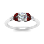 Load image into Gallery viewer, vintage-marquise-and-round-engagement-asscher-ring-with-ruby-in-white-gold-FDENR635ASRGRUDRANGLE5-NL-WG.jpg?v=1765947989