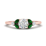Load image into Gallery viewer, vintage-marquise-and-round-engagement-cushion-ring-with-emerald-in-rose-gold-FDENR635CURGEMGR-NL-RG_e5f2b502-0157-4ac5-8468-94943a3b84eb.jpg?v=1765948102