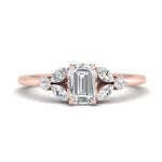 Load image into Gallery viewer, vintage-marquise-and-round-engagement-emerald-cut-ring-in-rose-gold-FDENR635EMR-NL-RG.jpg?v=1765948011
