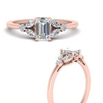 Load image into Gallery viewer, vintage-marquise-and-round-engagement-emerald-cut-ring-in-rose-gold-FDENR635EMRANGLE3-NL-RG.jpg?v=1765948011