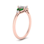Load image into Gallery viewer, vintage-marquise-and-round-engagement-emerald-cut-ring-with-emerald-in-rose-gold-FDENR635EMRGEMGRANGLE2-NL-RG_2ad8c670-a8bb-413a-9943-7a3f6156b012.jpg?v=1765948107