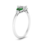Load image into Gallery viewer, vintage-marquise-and-round-engagement-emerald-cut-ring-with-emerald-in-white-gold-FDENR635EMRGEMGRANGLE2-NL-WG_f0c003a7-ae2d-4c01-b1ca-63871d222d39.jpg?v=1765948107