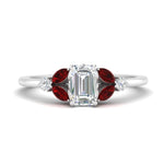 Load image into Gallery viewer, vintage-marquise-and-round-engagement-emerald-cut-ring-with-ruby-in-white-gold-FDENR635EMRGRUDR-NL-WG_6925d832-e90d-4303-8743-514472fa8cee.jpg?v=1765948108