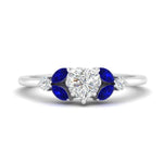Load image into Gallery viewer, vintage-marquise-and-round-engagement-heart-ring-with-sapphire-in-white-gold-FDENR635HTRGSABL-NL-WG.jpg?v=1765948020