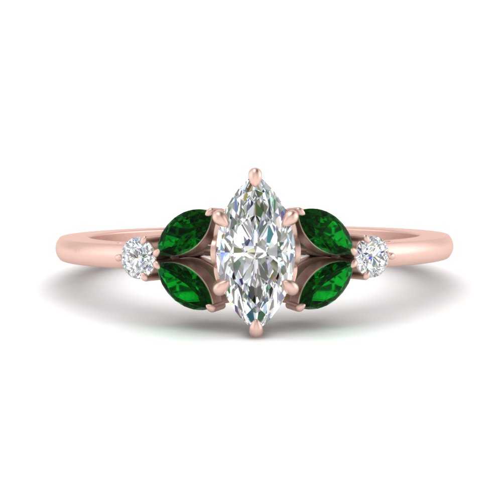 vintage-marquise-and-round-engagement-marquise-ring-with-emerald-in-rose-gold-FDENR635MQRGEMGR-NL-RG.jpg?v=1765948030