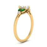 Load image into Gallery viewer, vintage-marquise-and-round-engagement-marquise-ring-with-emerald-in-yellow-gold-FDENR635MQRGEMGRANGLE2-NL-YG.jpg?v=1765948031