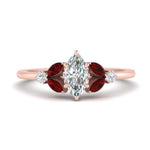 Load image into Gallery viewer, vintage-marquise-and-round-engagement-marquise-ring-with-ruby-in-rose-gold-FDENR635MQRGRUDR-NL-RG.jpg?v=1765948031