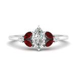 Load image into Gallery viewer, vintage-marquise-and-round-engagement-marquise-ring-with-ruby-in-white-gold-FDENR635MQRGRUDR-NL-WG.jpg?v=1765948030