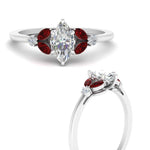 Load image into Gallery viewer, vintage-marquise-and-round-engagement-marquise-ring-with-ruby-in-white-gold-FDENR635MQRGRUDRANGLE3-NL-WG.jpg?v=1765948031