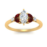 Load image into Gallery viewer, vintage-marquise-and-round-engagement-marquise-ring-with-ruby-in-yellow-gold-FDENR635MQRGRUDRANGLE5-NL-YG.jpg?v=1765948031