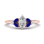 Load image into Gallery viewer, vintage-marquise-and-round-engagement-marquise-ring-with-sapphire-in-rose-gold-FDENR635MQRGSABL-NL-RG.jpg?v=1765948030