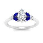 Load image into Gallery viewer, vintage-marquise-and-round-engagement-marquise-ring-with-sapphire-in-white-gold-FDENR635MQRGSABLANGLE5-NL-WG.jpg?v=1765948030
