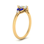 Load image into Gallery viewer, vintage-marquise-and-round-engagement-marquise-ring-with-sapphire-in-yellow-gold-FDENR635MQRGSABLANGLE2-NL-YG.jpg?v=1765948031