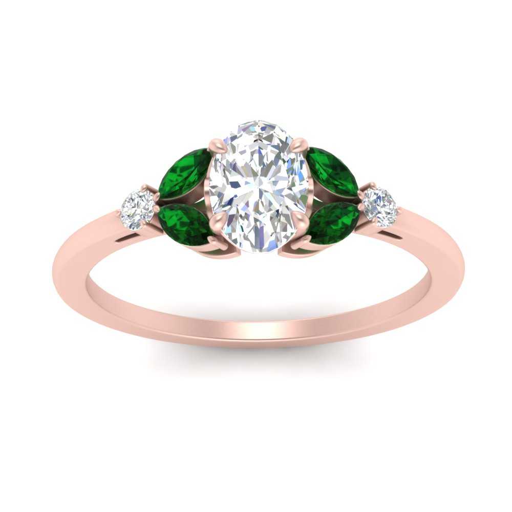 vintage-marquise-and-round-engagement-oval-ring-with-emerald-in-rose-gold-FDENR635OVRGEMGRANGLE5-NL-RG.jpg?v=1765948042