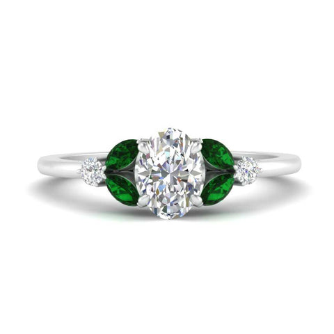 vintage-marquise-and-round-engagement-oval-ring-with-emerald-in-white-gold-FDENR635OVRGEMGR-NL-WG.jpg?v=1765948042
