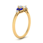 Load image into Gallery viewer, vintage-marquise-and-round-engagement-oval-ring-with-sapphire-in-yellow-gold-FDENR635OVRGSABLANGLE2-NL-YG.jpg?v=1765948042