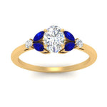 Load image into Gallery viewer, vintage-marquise-and-round-engagement-oval-ring-with-sapphire-in-yellow-gold-FDENR635OVRGSABLANGLE5-NL-YG.jpg?v=1765948042