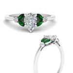 Load image into Gallery viewer, vintage-marquise-and-round-engagement-pear-ring-with-emerald-in-white-gold-FDENR635PERGEMGRANGLE3-NL-WG_abd8dd6d-ba28-4950-9306-9eb753637920.jpg?v=1765948131