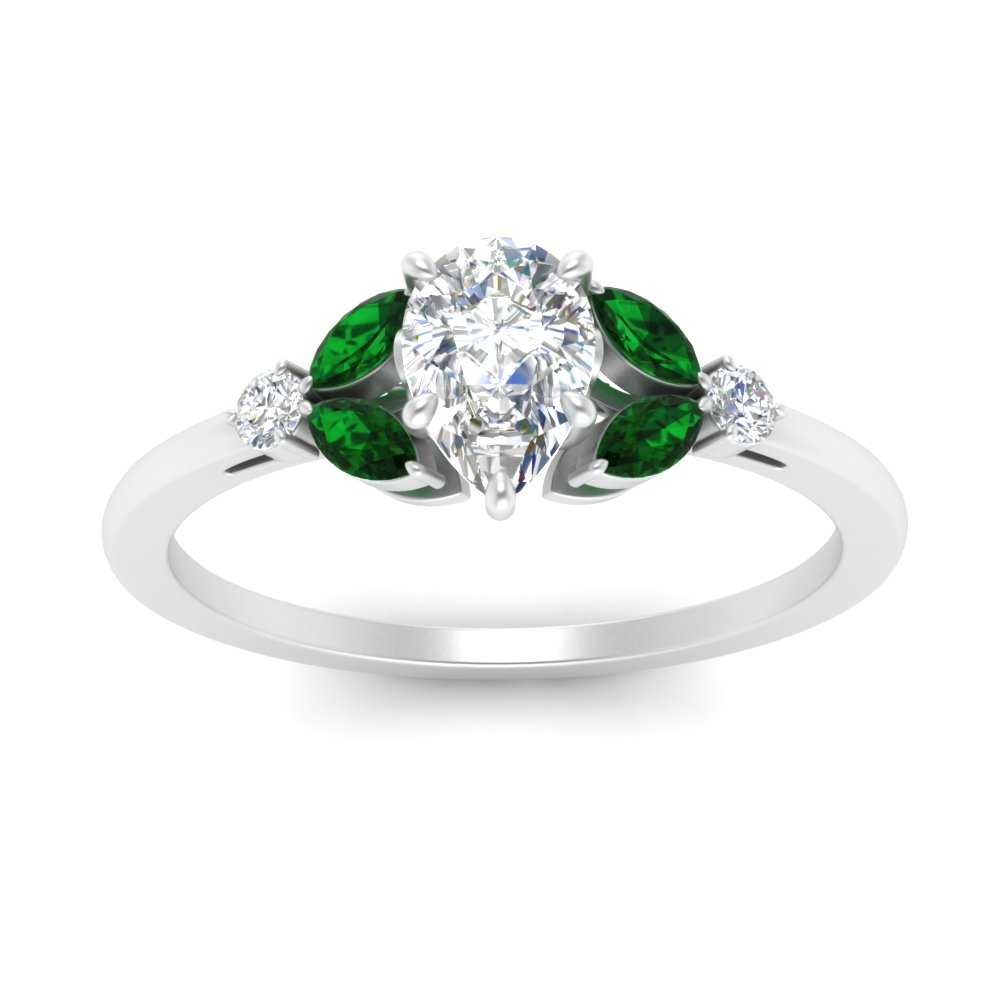 vintage-marquise-and-round-engagement-pear-ring-with-emerald-in-white-gold-FDENR635PERGEMGRANGLE5-NL-WG.jpg?v=1765948053