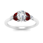 Load image into Gallery viewer, vintage-marquise-and-round-engagement-pear-ring-with-ruby-in-white-gold-FDENR635PERGRUDRANGLE5-NL-WG.jpg?v=1765948053