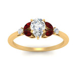 Load image into Gallery viewer, vintage-marquise-and-round-engagement-pear-ring-with-ruby-in-yellow-gold-FDENR635PERGRUDRANGLE5-NL-YG.jpg?v=1765948053