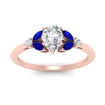 Load image into Gallery viewer, vintage-marquise-and-round-engagement-pear-ring-with-sapphire-in-rose-gold-FDENR635PERGSABLANGLE5-NL-RG.jpg?v=1765948052