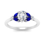 Load image into Gallery viewer, vintage-marquise-and-round-engagement-pear-ring-with-sapphire-in-white-gold-FDENR635PERGSABLANGLE5-NL-WG_696bff56-5fc9-49c8-85cf-970741f19255.jpg?v=1765948131