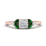 Load image into Gallery viewer, vintage-marquise-and-round-engagement-princess-cut-ring-with-emerald-in-rose-gold-FDENR635PRRGEMGR-NL-RG_0622c12a-907b-426e-a5f1-725c23d29e7a.jpg?v=1765948137