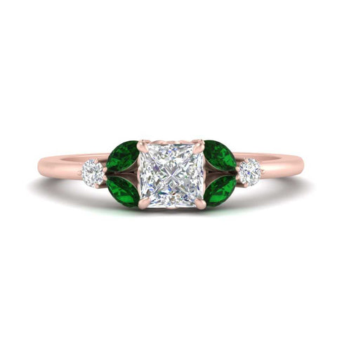 vintage-marquise-and-round-engagement-princess-cut-ring-with-emerald-in-rose-gold-FDENR635PRRGEMGR-NL-RG.jpg?v=1765948063